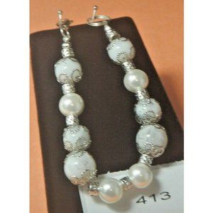 Pearl Gemstone Bracelet, facilitates love, wisdom 0413